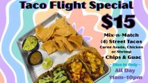 Taco Flight Special $15