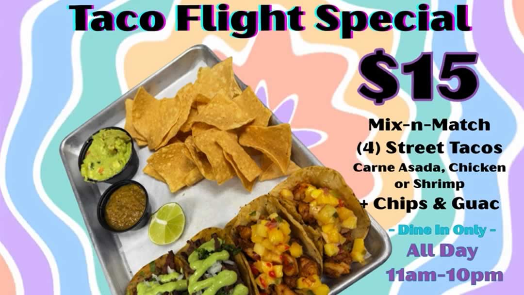 Taco Flight Special $15